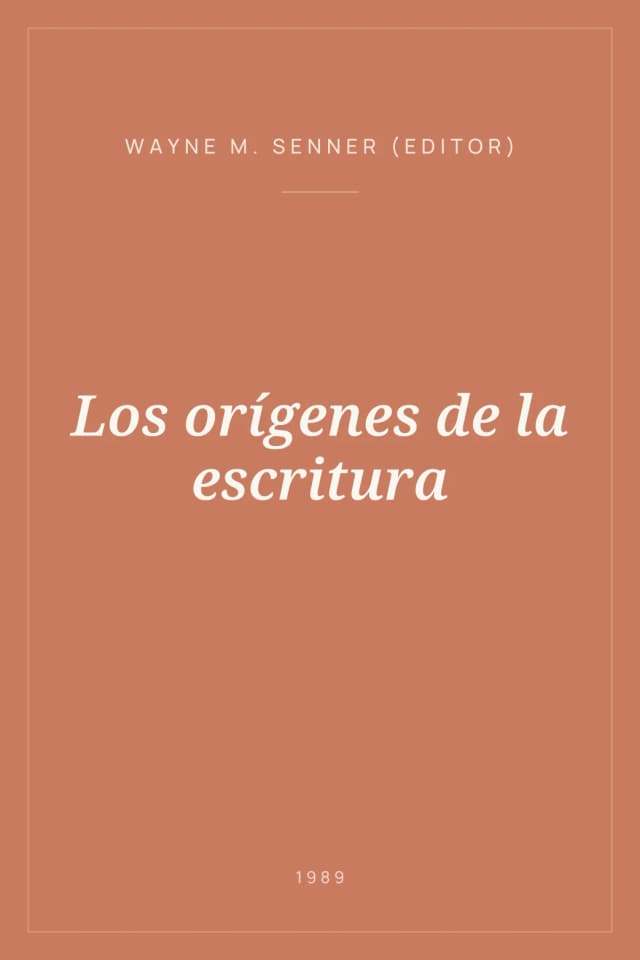 Portada de Los orígenes de la escritura