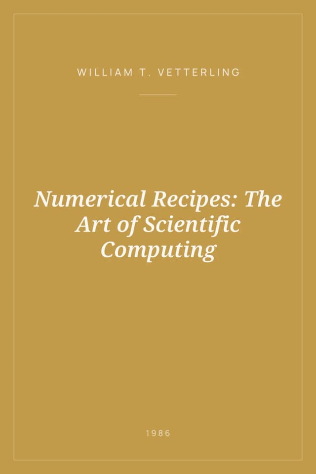 Portada de Numerical Recipes: The Art of Scientific Computing