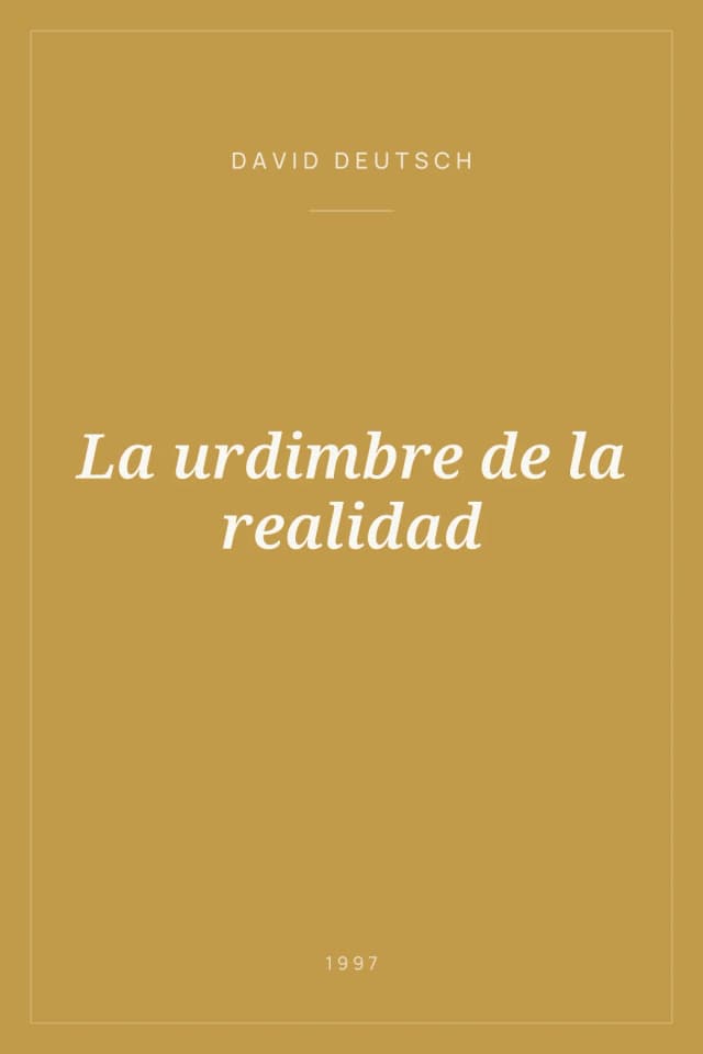 Portada de La urdimbre de la realidad