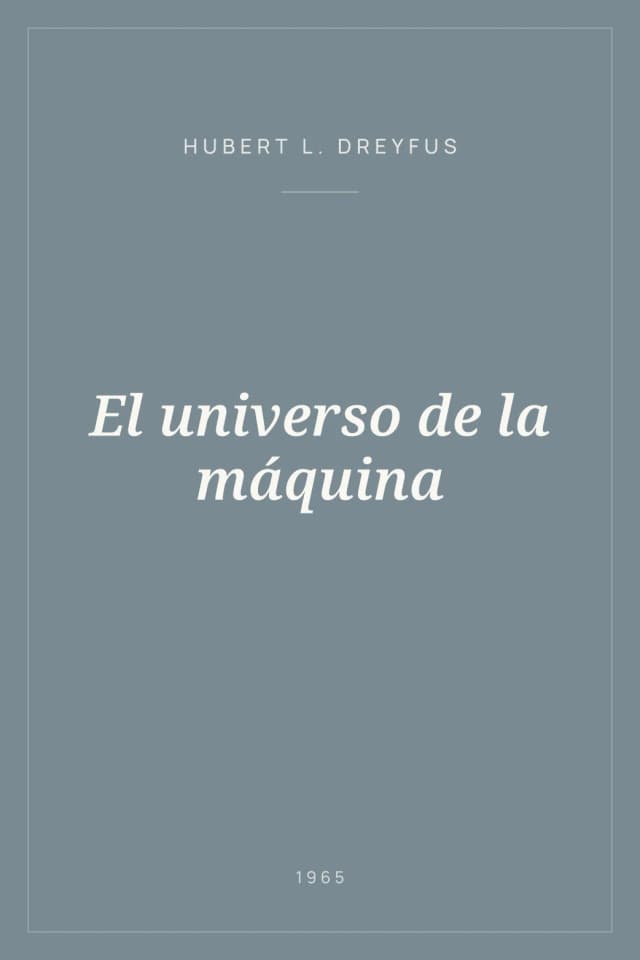 Portada de El universo de la máquina