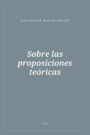 Portada de Sobre las proposiciones teóricas