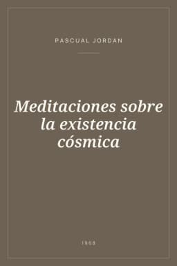Portada de Meditaciones sobre la existencia cósmica