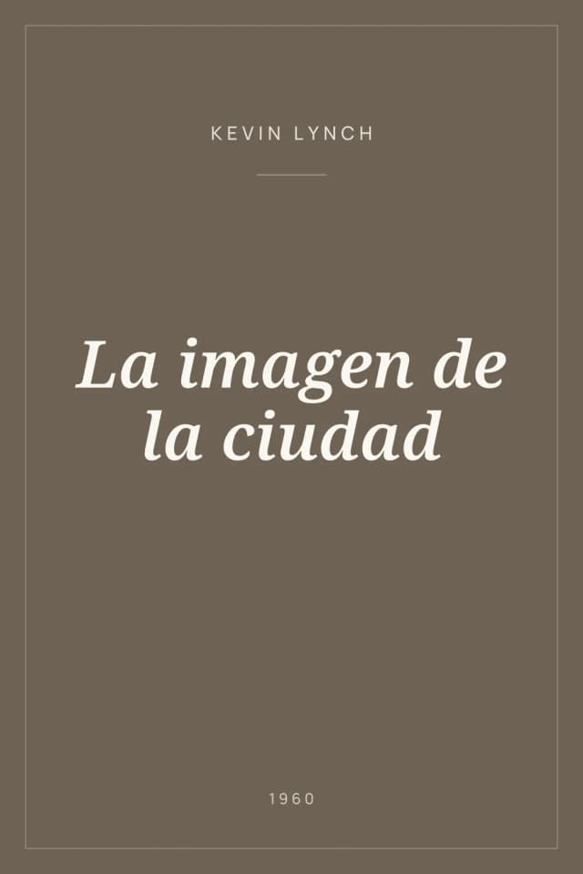 Portada de La imagen de la ciudad