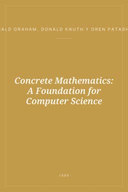 Portada de Concrete Mathematics: A Foundation for Computer Science