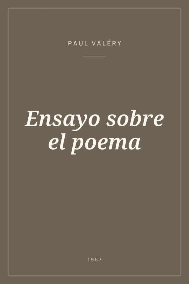 Portada de Ensayo sobre el poema