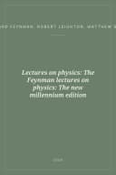 Portada de Lectures on physics: The Feynman lectures on physics: The new millennium edition