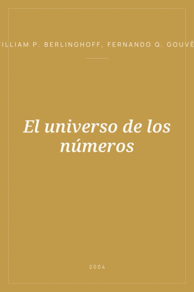 Portada de El universo de los números