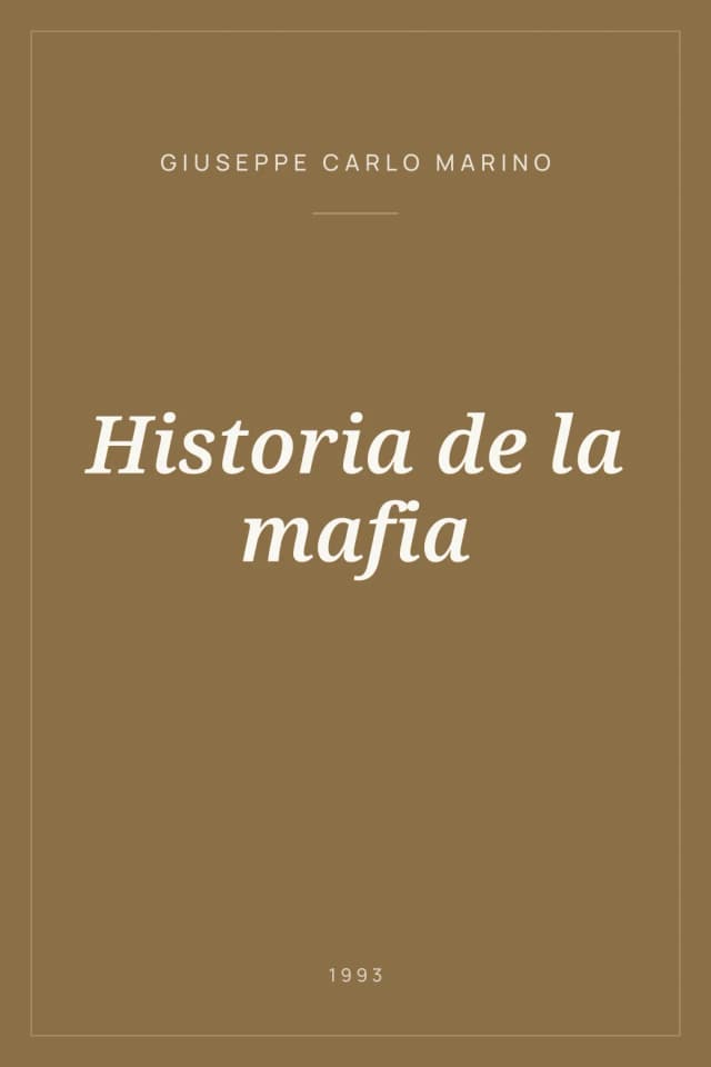 Portada de Historia de la mafia