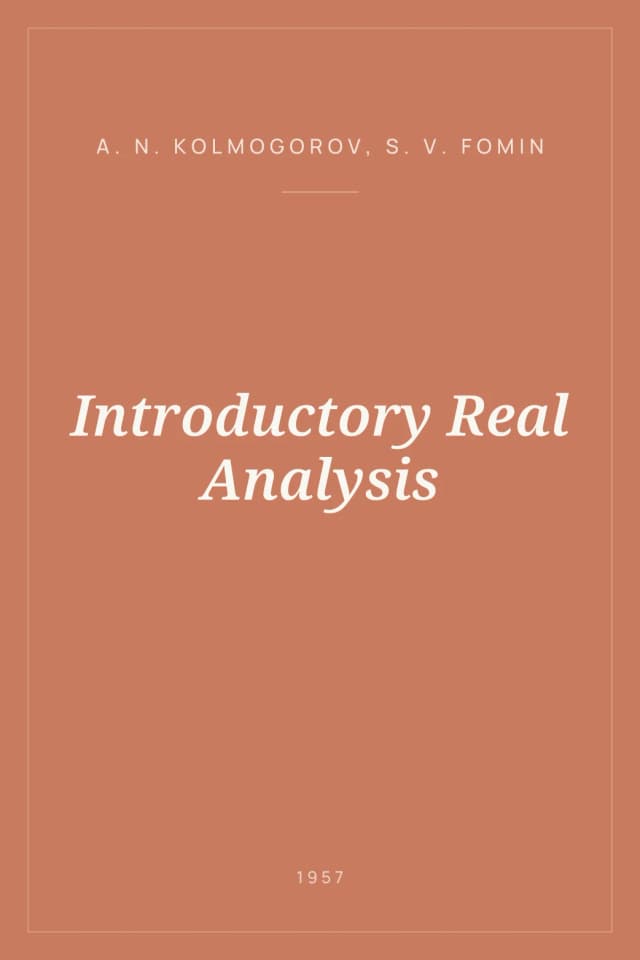 Portada de Introductory Real Analysis