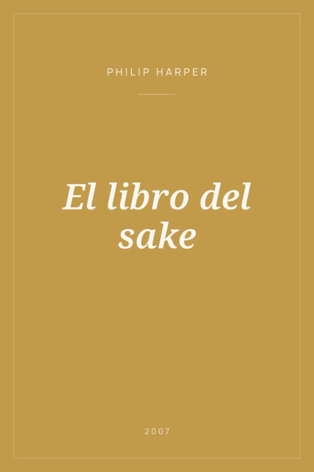 Portada de El libro del sake