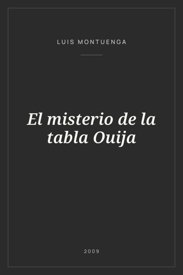 Portada de El misterio de la tabla Ouija