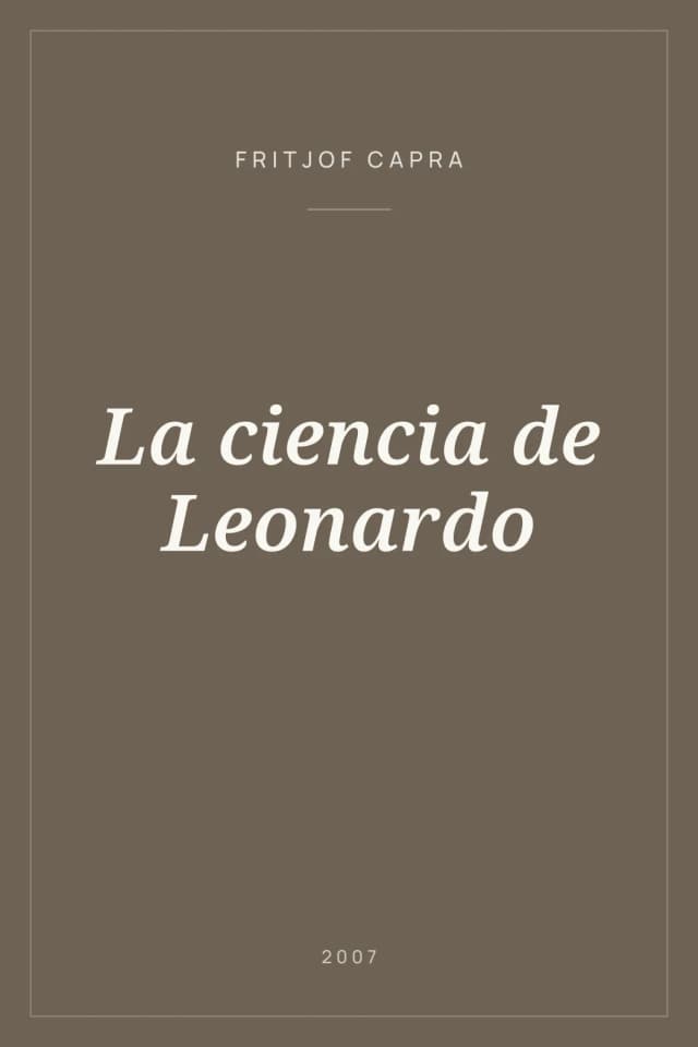 Portada de La ciencia de Leonardo