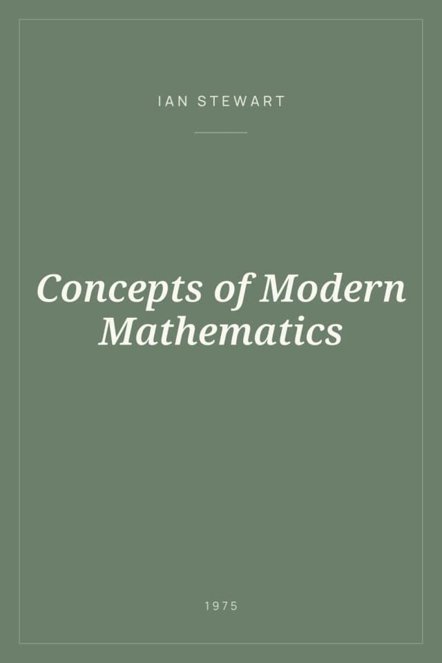 Portada de Concepts of Modern Mathematics