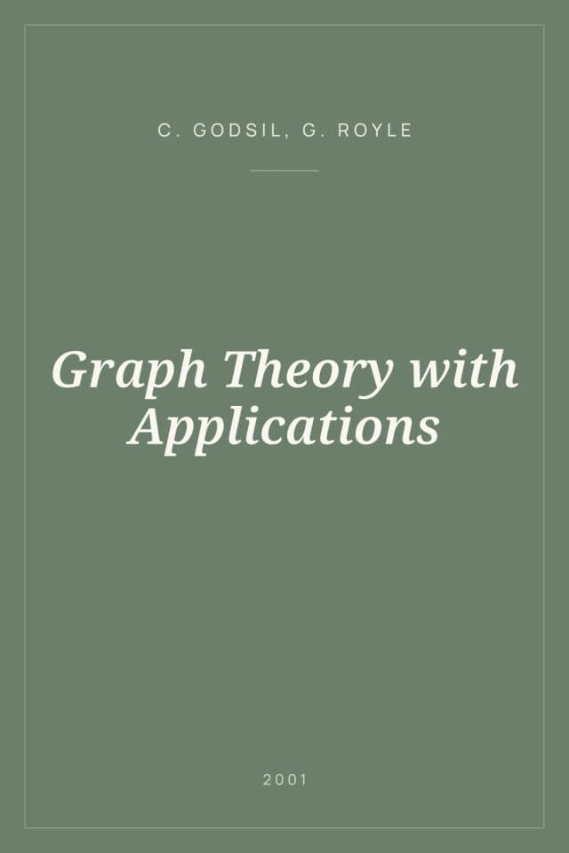 Portada de Graph Theory with Applications