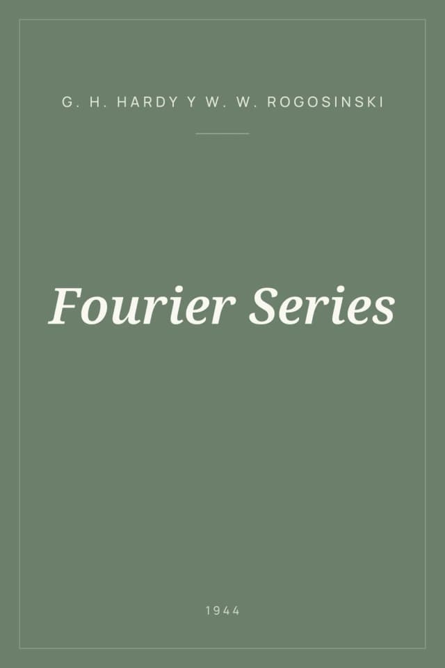 Portada de Fourier Series