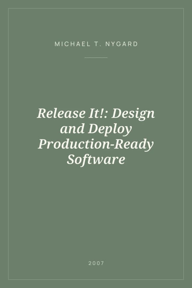 Portada de Release It!: Design and Deploy Production-Ready Software