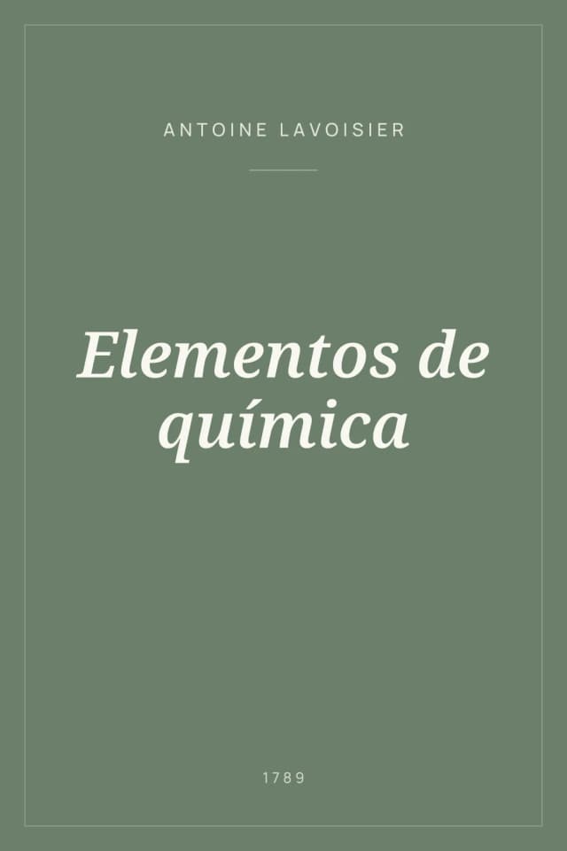 Portada de Elementos de química