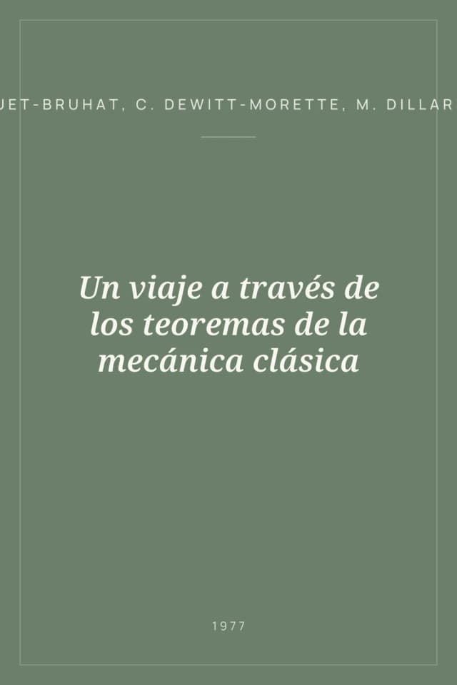 Portada de Un viaje a través de los teoremas de la mecánica clásica