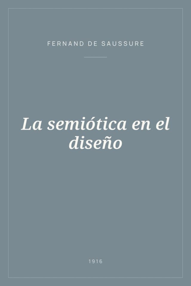 Portada de La semiótica en el diseño