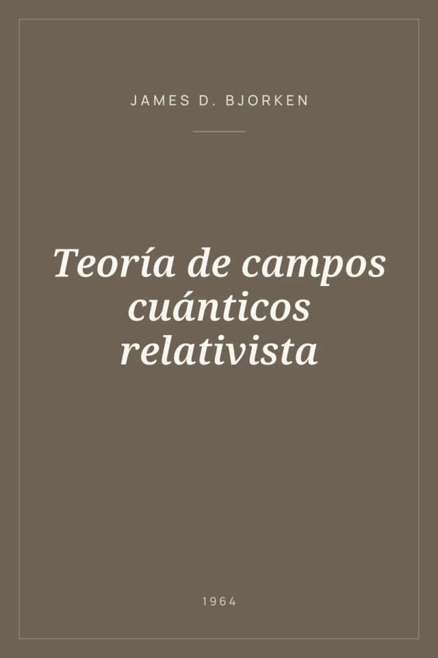 Portada de Teoría de campos cuánticos relativista