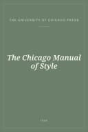 Portada de The Chicago Manual of Style