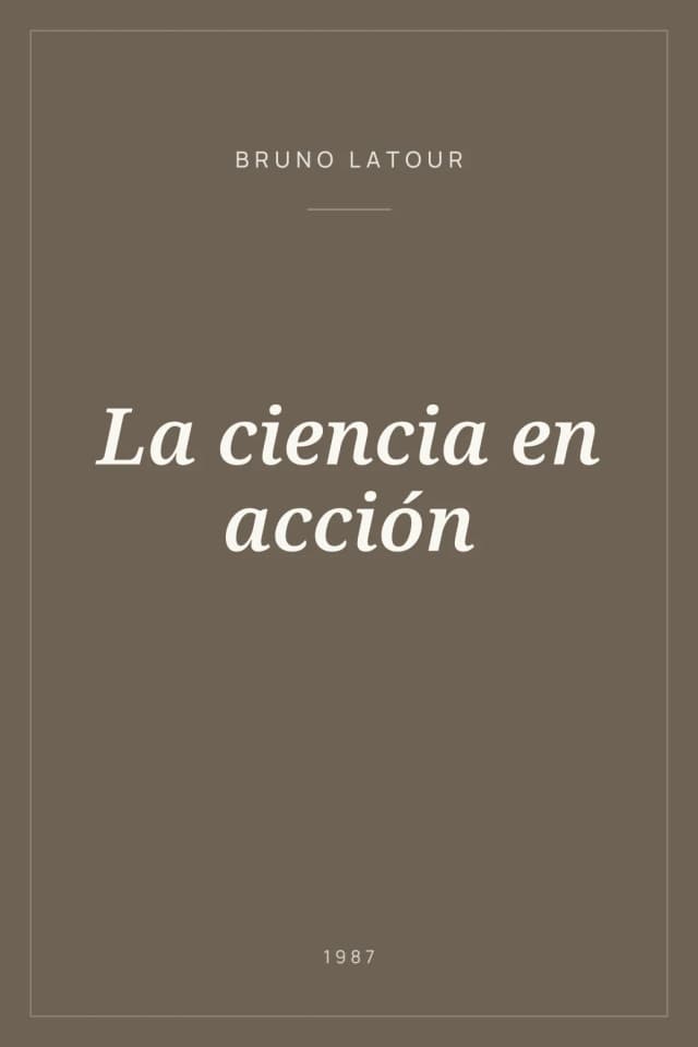 Portada de La ciencia en acción