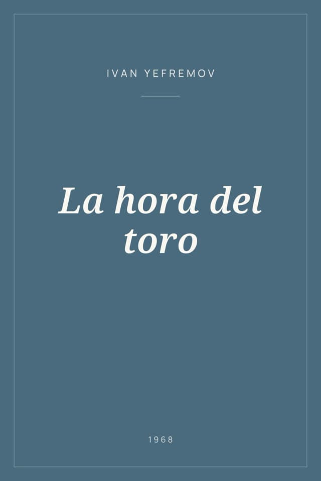 Portada de La hora del toro