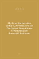 Portada de The Lean Startup: How Today's Entrepreneurs Use Continuous Innovation to Create Radically Successful Businesses