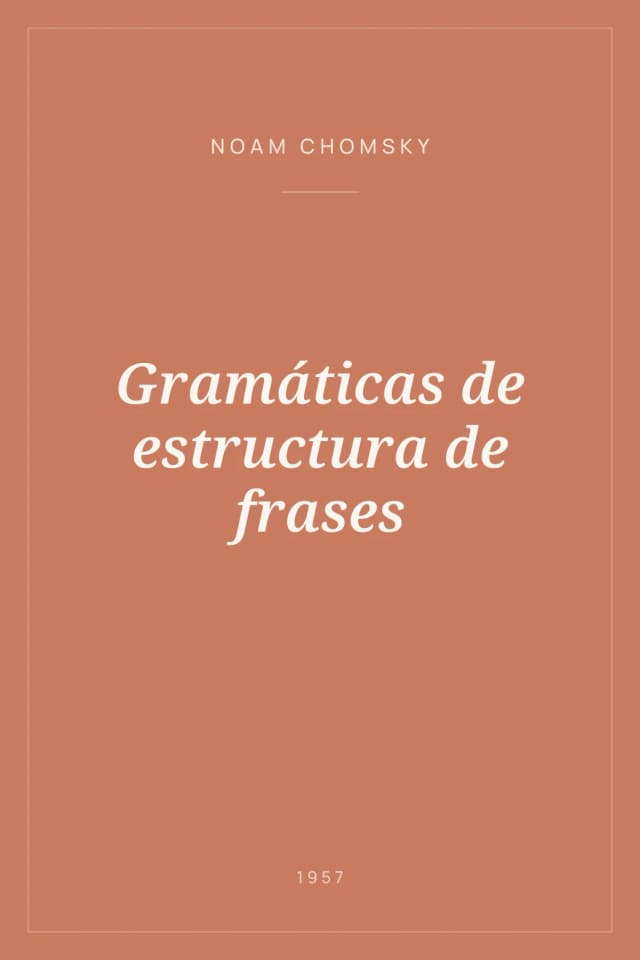 Portada de Gramáticas de estructura de frases