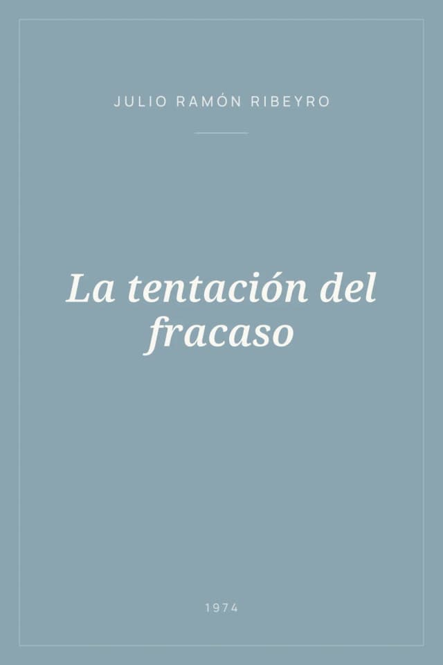 Portada de La tentación del fracaso