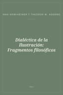Portada de Dialéctica de la Ilustración: Fragmentos filosóficos