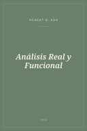 Portada de Análisis Real y Funcional