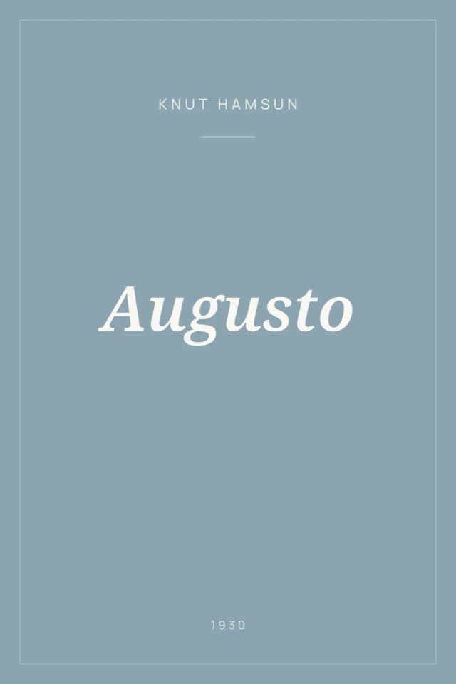 Portada de Augusto