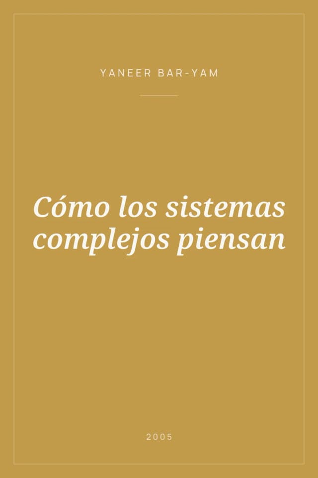 Portada de Cómo los sistemas complejos piensan