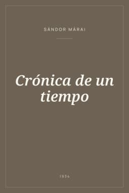 Portada de Crónica de un tiempo