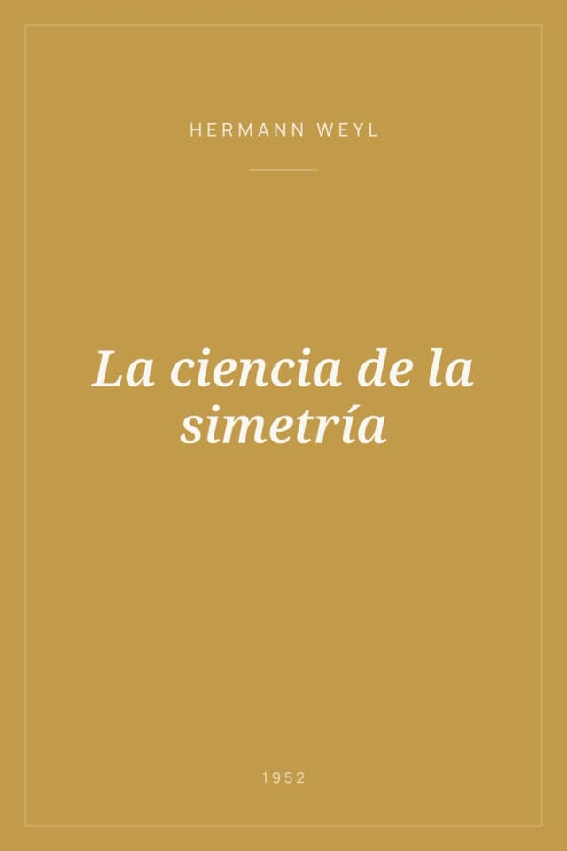Portada de La ciencia de la simetría