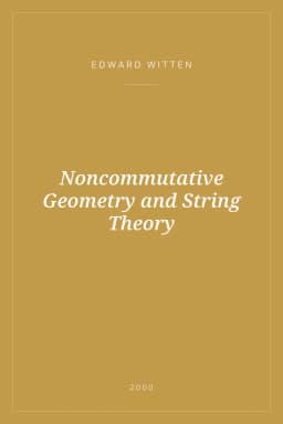Portada de Noncommutative Geometry and String Theory