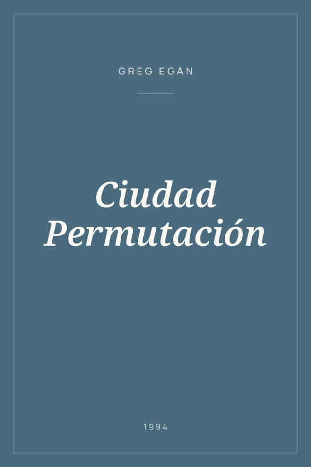 Portada de Ciudad Permutación