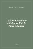Portada de La invención de lo cotidiano. Vol. 1: Artes de hacer