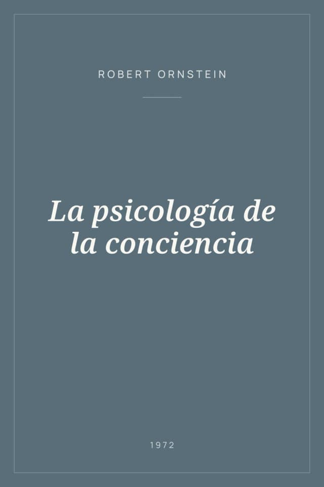 Portada de La psicología de la conciencia