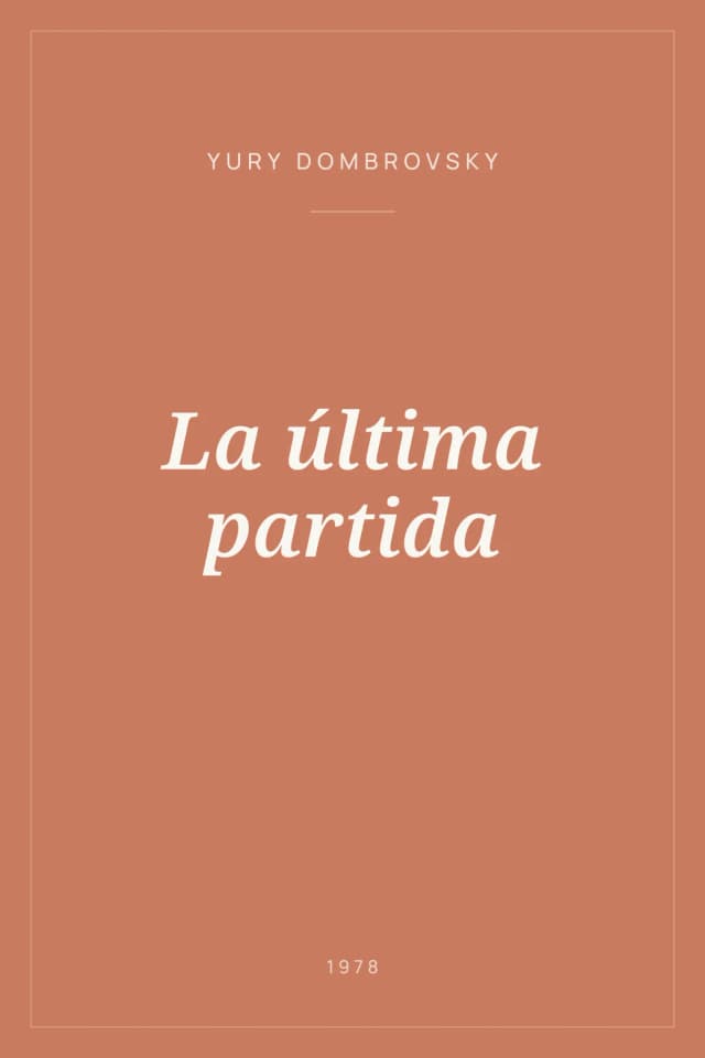 Portada de La última partida