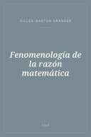 Portada de Fenomenología de la razón matemática