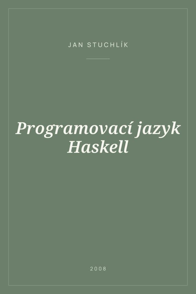 Portada de Programovací jazyk Haskell