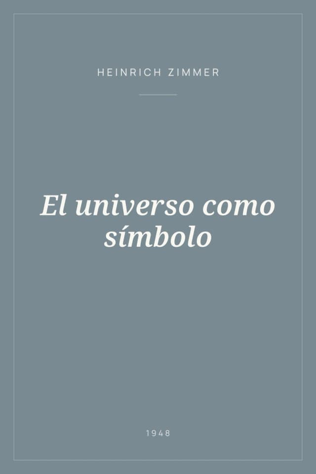 Portada de El universo como símbolo