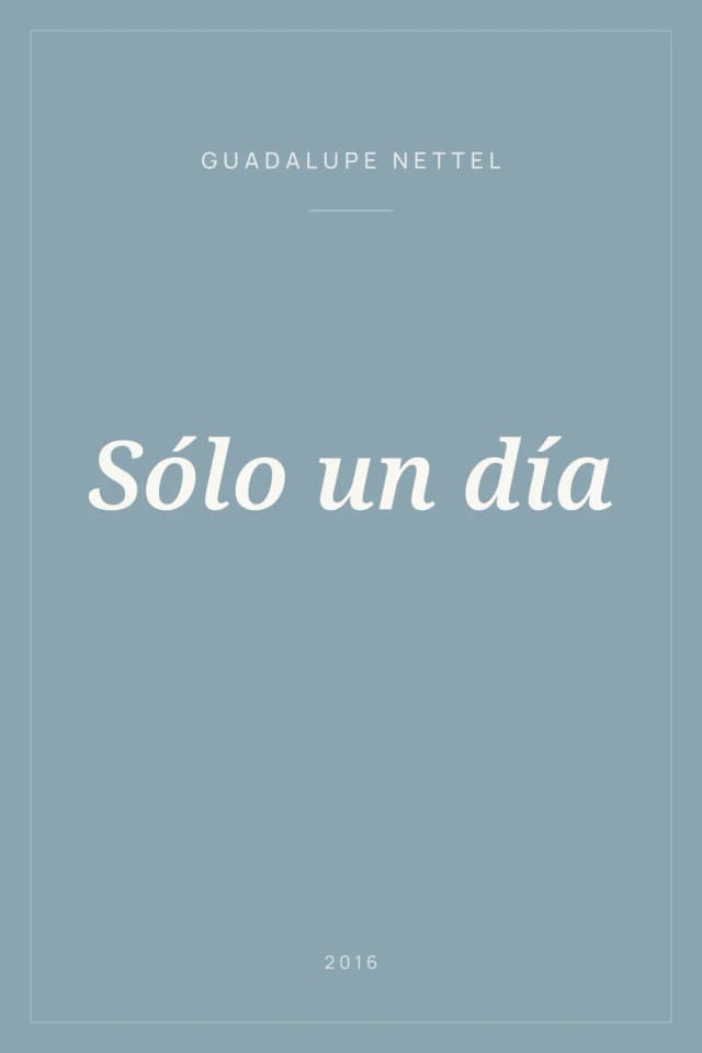 Portada de Sólo un día