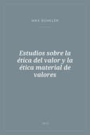 Portada de Estudios sobre la ética del valor y la ética material de valores