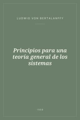 Portada de Principios para una teoría general de los sistemas