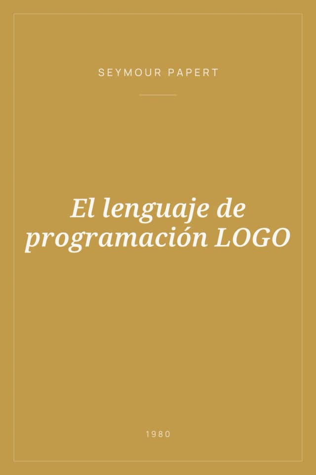 Portada de El lenguaje de programación LOGO