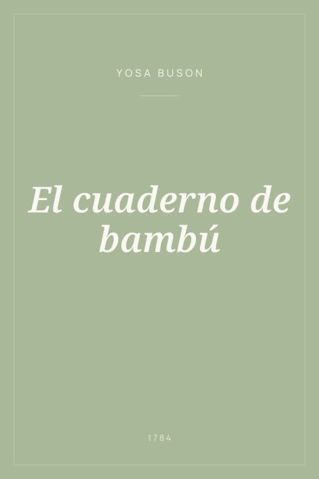 Portada de El cuaderno de bambú