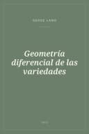 Portada de Geometría diferencial de las variedades